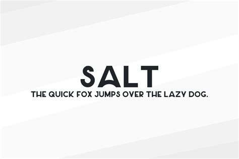 Salt Typeface .